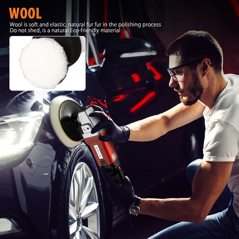 Thumbnail: Drill Buffing Sponge Pads, EEEkit 11pcs 3inch Car Foam Woolen Polishing Pad..