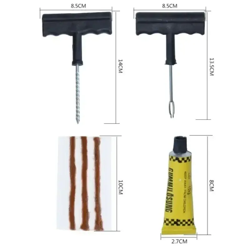 Thumbnail: Car Tire Repair Kit, Bicycles, Trucks, Motorcycles, Set Tools, Tire Puncture,for