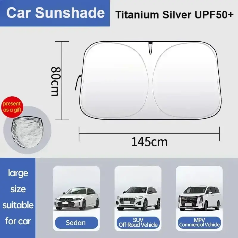 Thumbnail: For Volkswagen Touran 5T 2016-2025 Car Windshield Sunshade Cover Front Window Su