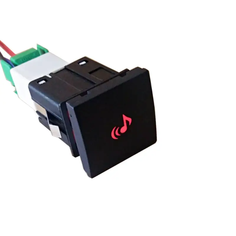 Thumbnail: 1PC Car LED Fog Light Radar Power On Off Camera Recorder Monitor Switch Button F