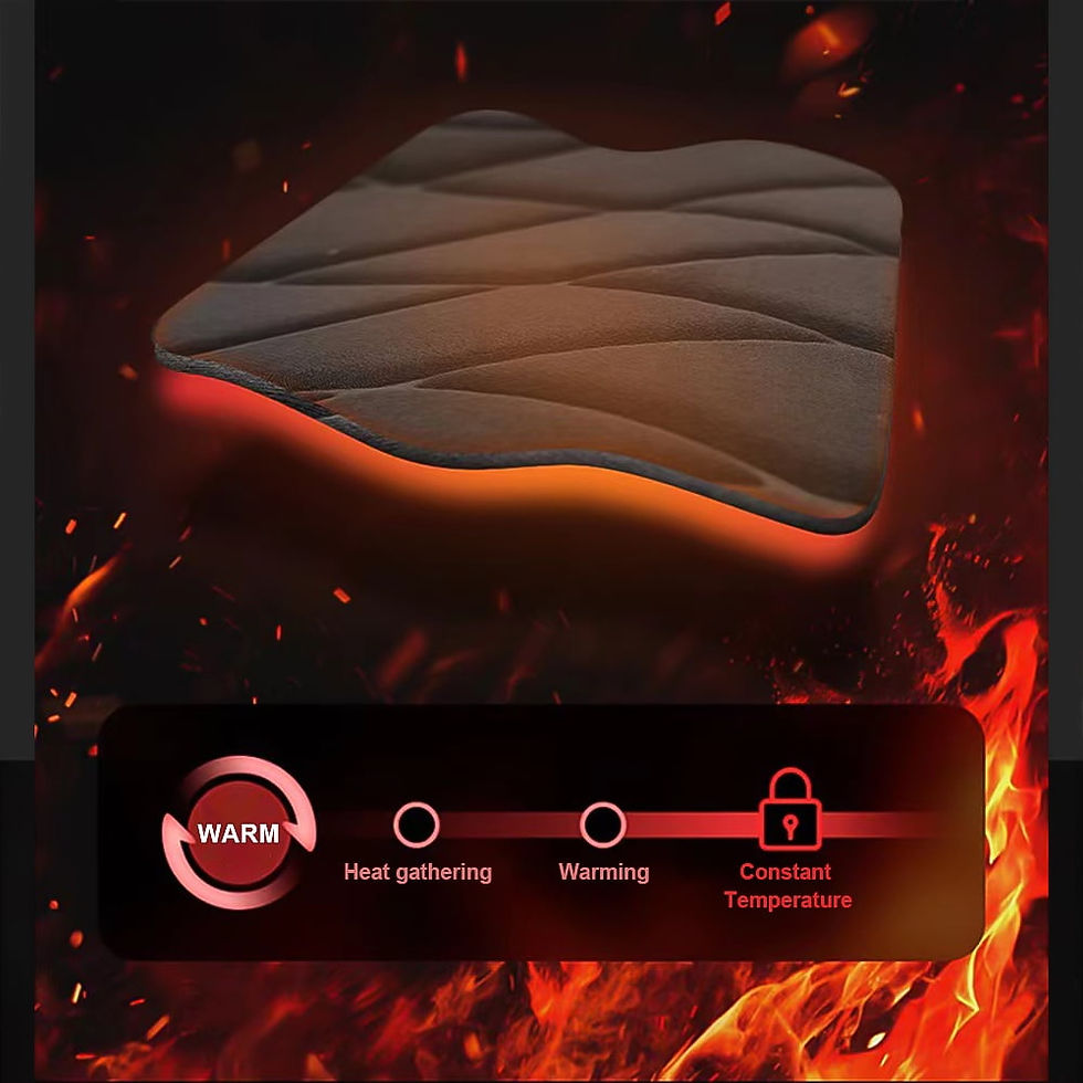 Thumbnail: Heated Car Seat Cover Fit Cold Weather and Winter Driving, Universal Front ..