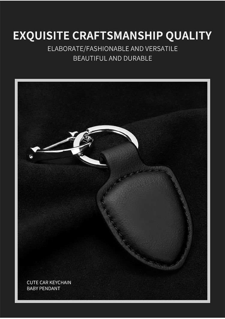 Thumbnail: Car Shield Leather Keychain Key Ring Pendant Holder Gift for Chevrolet Accessori