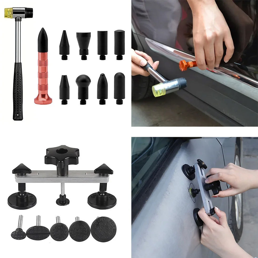 Thumbnail: Car Body Paintless Kit Dent Repair Tools, Hail Pit Extrator, Glue Extrator Tabs,