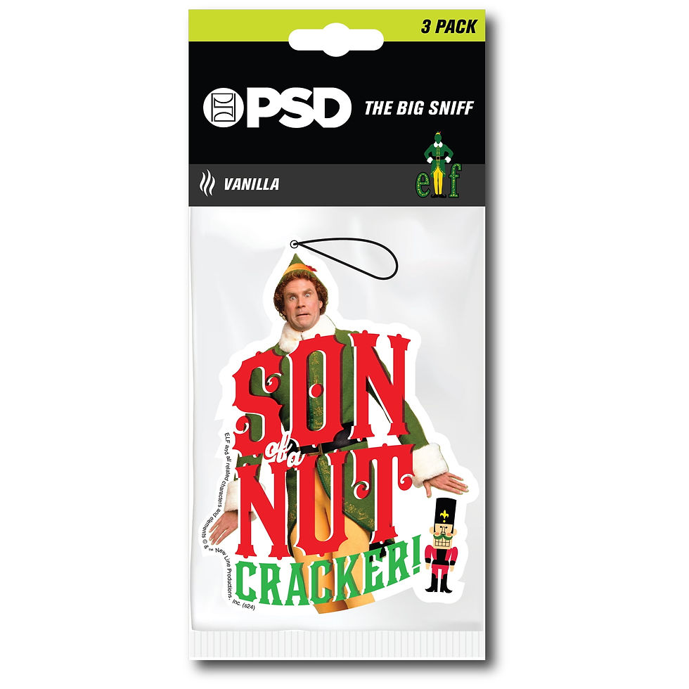PSD Hanging Air Freshener Buddy Elf 3 PK