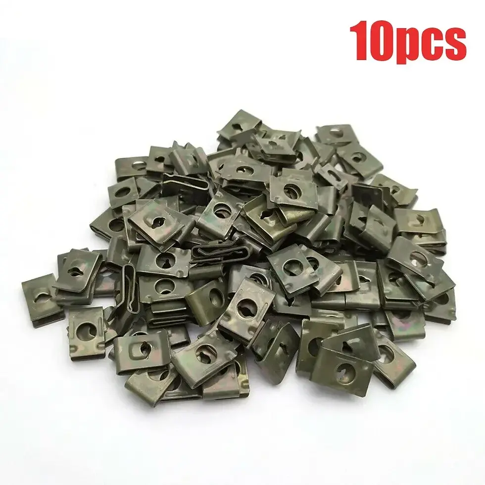 Thumbnail: Metal U-clips for M4 and M5 Screws Car Bumper Fender Trim Panel Fastener U-shape
