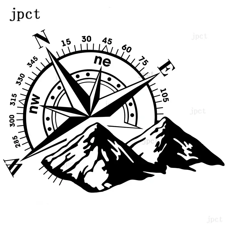 JP exterior decoration Die Cut Vinyl Decals of various sizes for compass wind ro