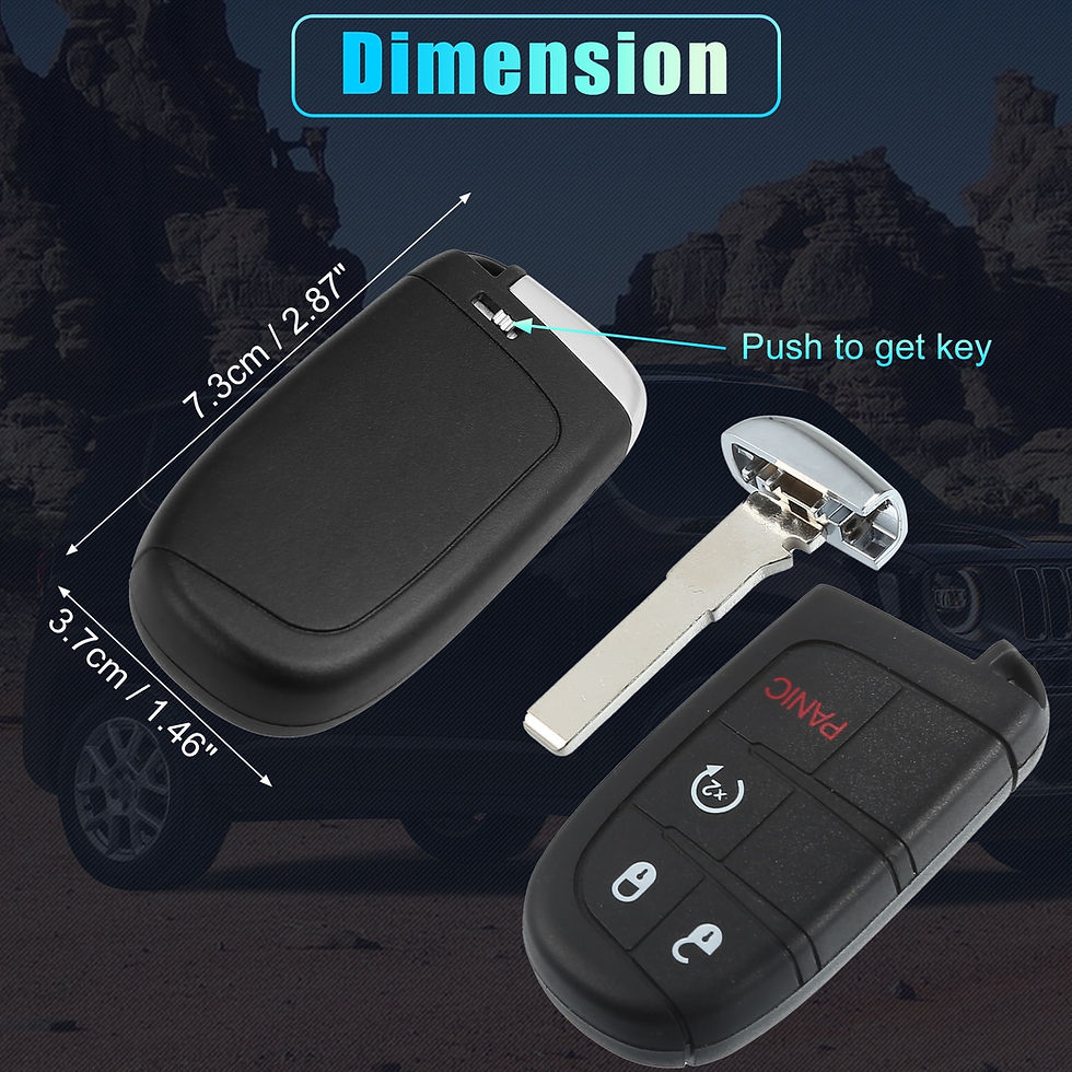 Thumbnail: Replacement Keyless Entry Remote Car Key Fob M3N-40821302 433MHz 4A Chip fo..