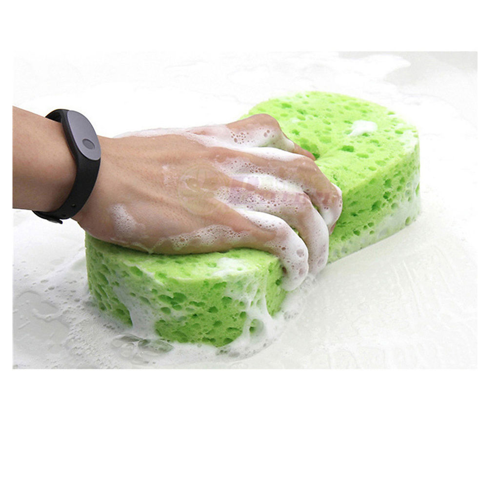 Thumbnail: 1/2Pcs Car Wash Sponge Block Car Motorcycle Cleaning Supplies Large Size Sponge