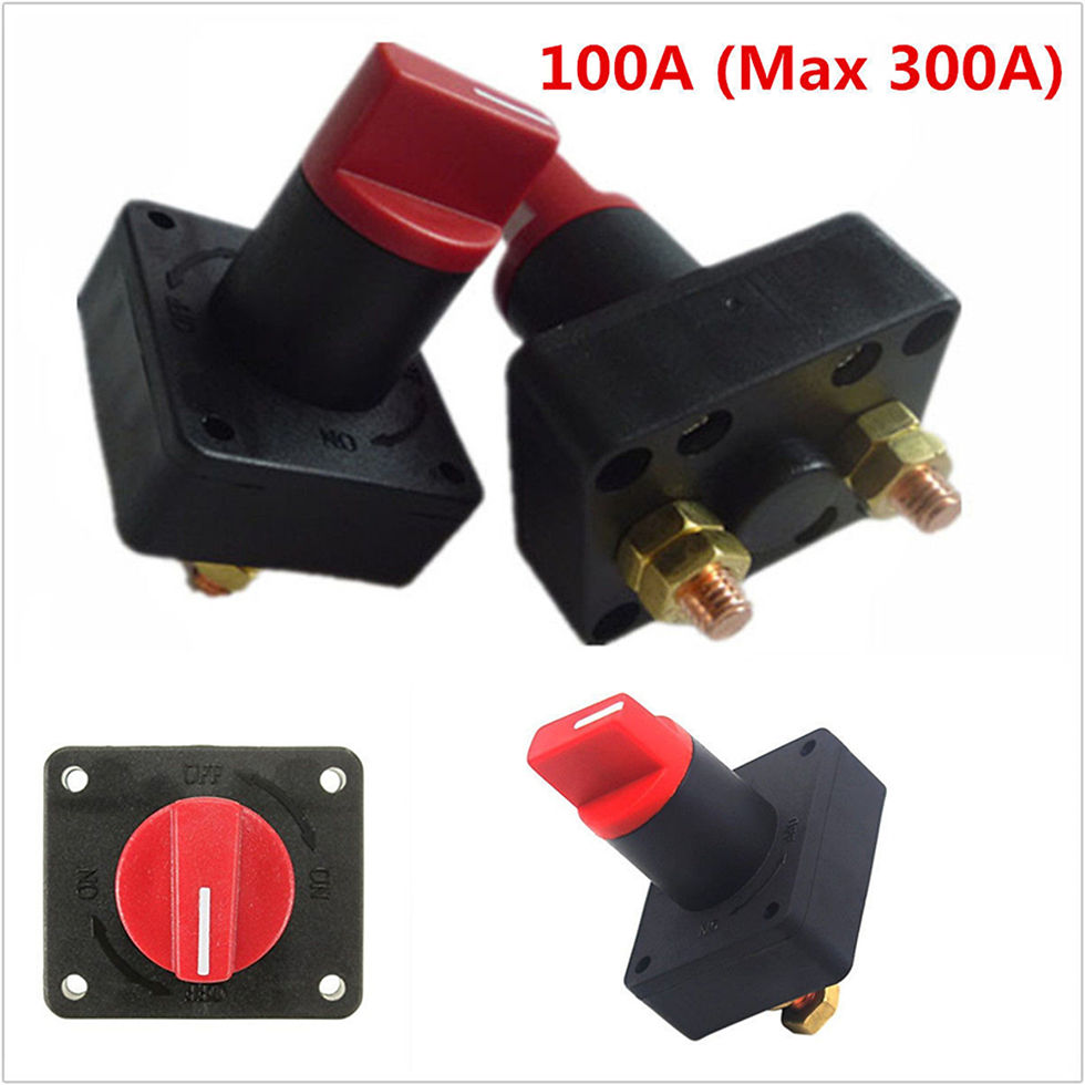 Thumbnail: 100A 12V 24V Current Battery Isolator Isolation Switch Disconnect Power Cut End