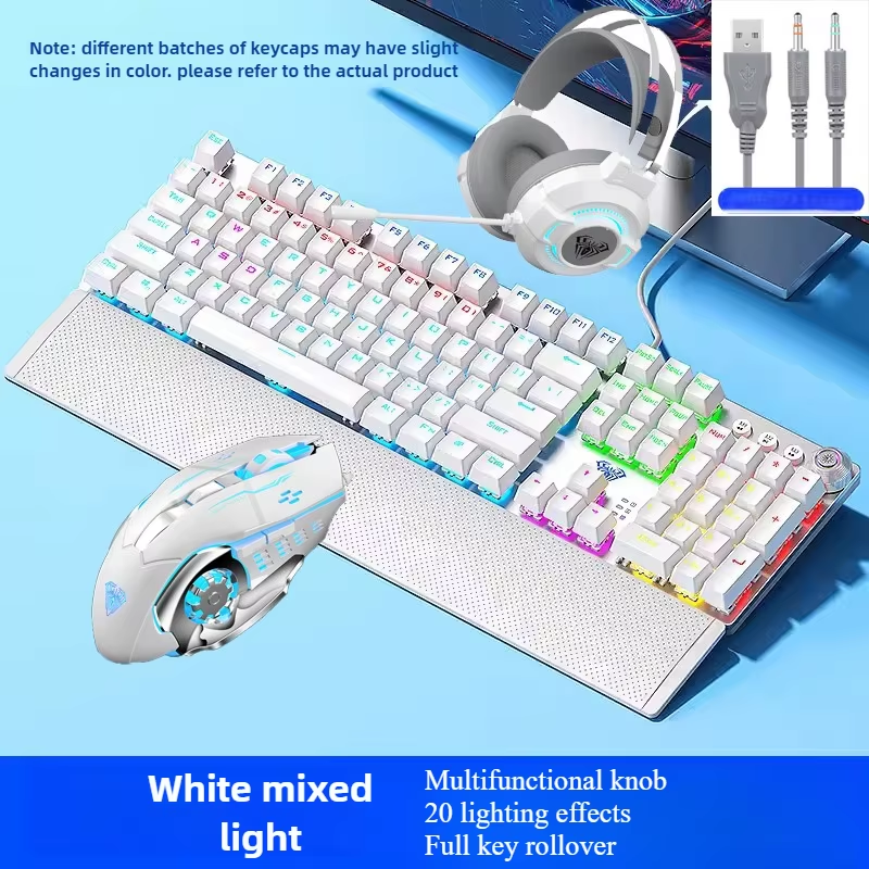 Thumbnail: AULA F2088 Gaming Set – 104-Key Backlit Mechanical Keyboard, Mouse & Headset