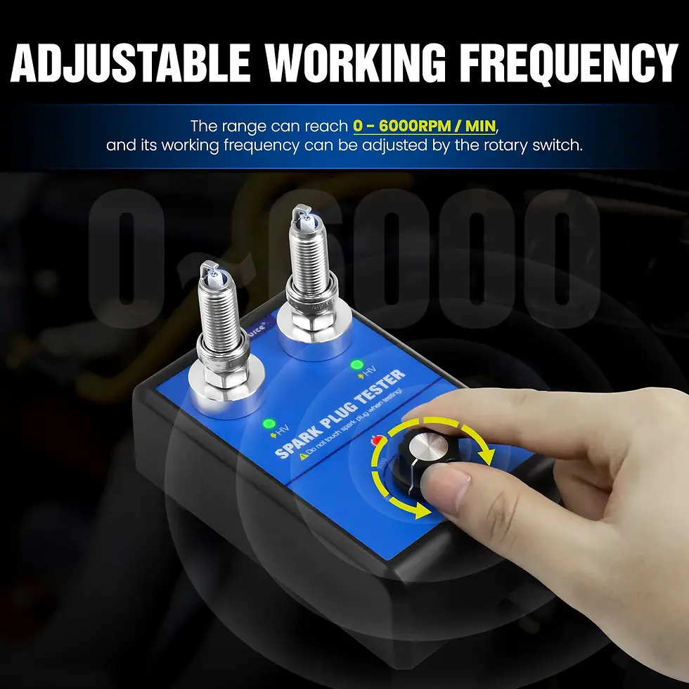 Thumbnail: Automobile Spark Plug Tester 0-6000rpm Dual Hole Working Frequency 12V Automobil