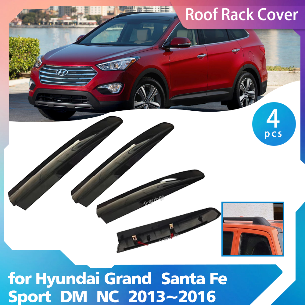Roof Rack for Hyundai Grand Santa Fe Sport DM NC Maxcruz Ix45 2013~2016 Bar Rail