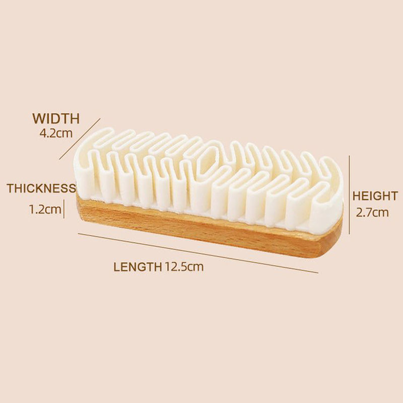 Thumbnail: 1PC Car Interior Parts Cleaning Brush Alcantara Suede Deerskin Plush Fabrics Bea
