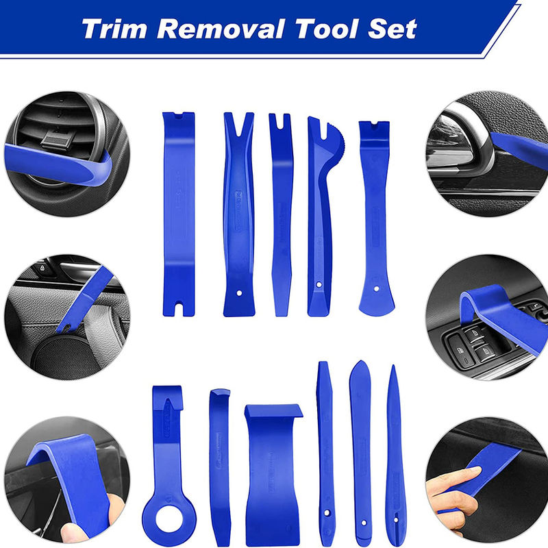Thumbnail: Car Door Trim Removal Pry Tool Kit Auto Dashboard Audio Removal Hook Kit Mixed S