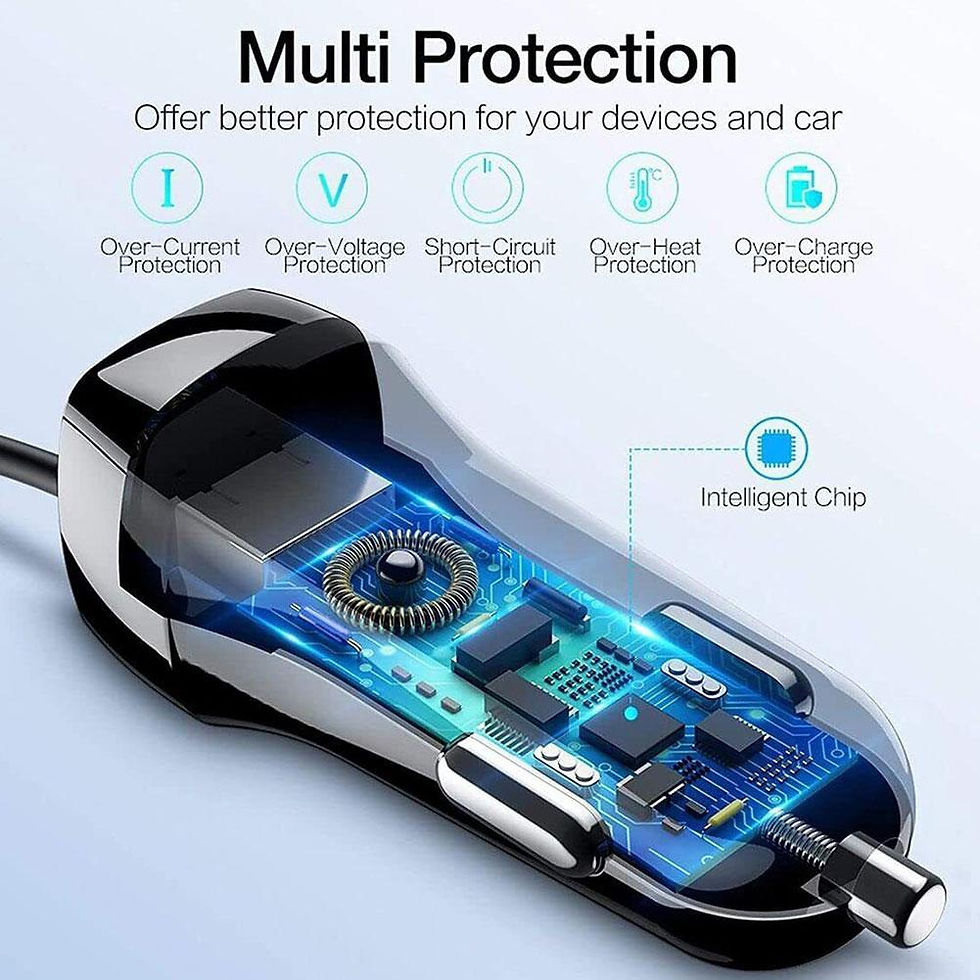 Thumbnail: Type C Car Charger With USB Cable Mobile Phone Charger Micro USBC Cable Phone Ve