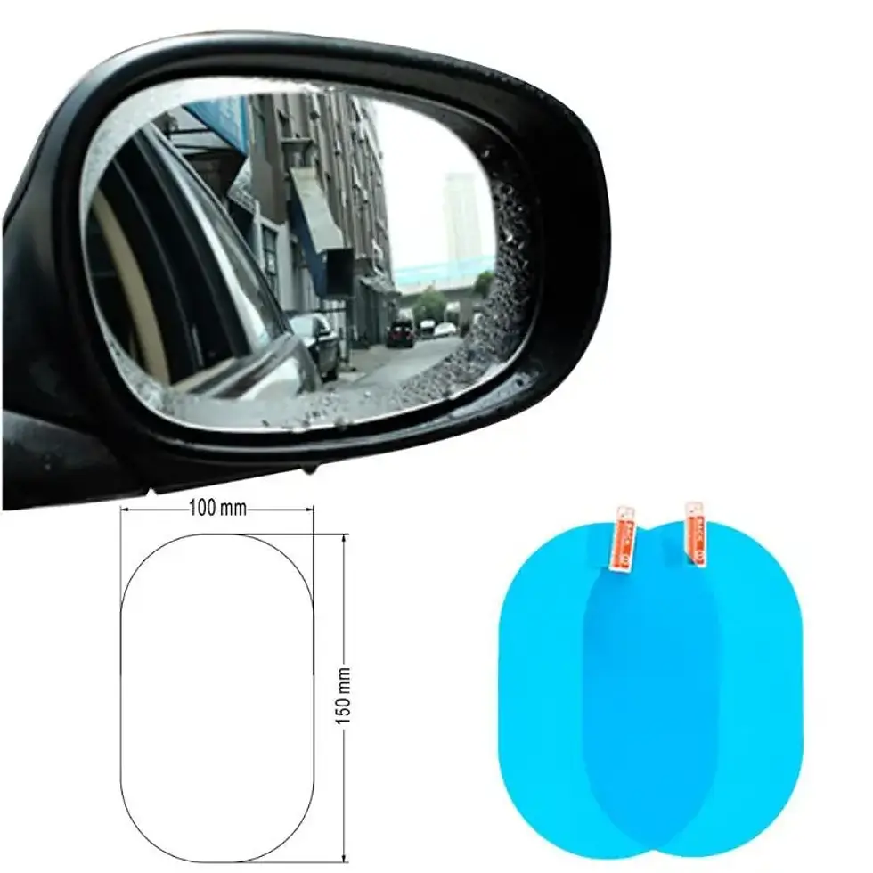 Thumbnail: 2/4/8pcs Car Side Rearview Mirror Waterproof Anti-Fog Film Side Window Glass Fil