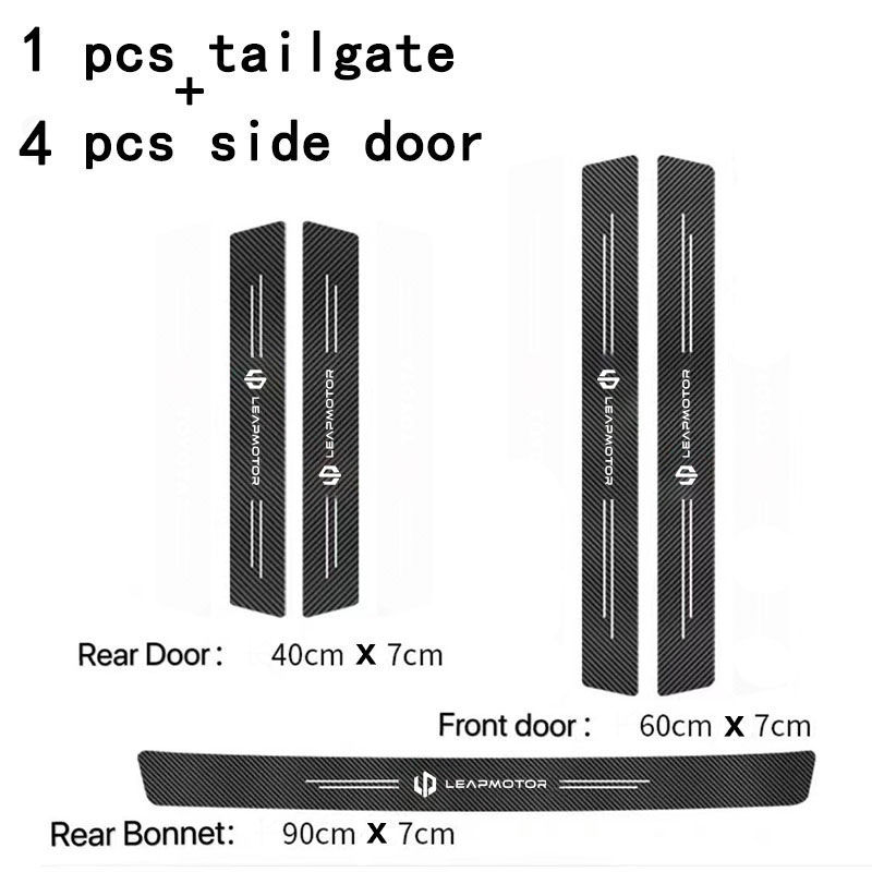 Thumbnail: Car Door Sill Guard Plate Threshold Protector Entry Board Pedal Cover For Leapmo