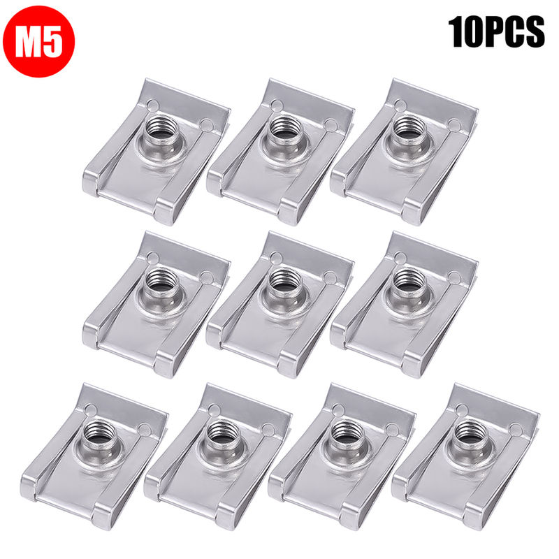 Thumbnail: M4 M5 M6 U Type Car Self-tapping Nut Clip Stainless Steel Nut Kit Suitable for M