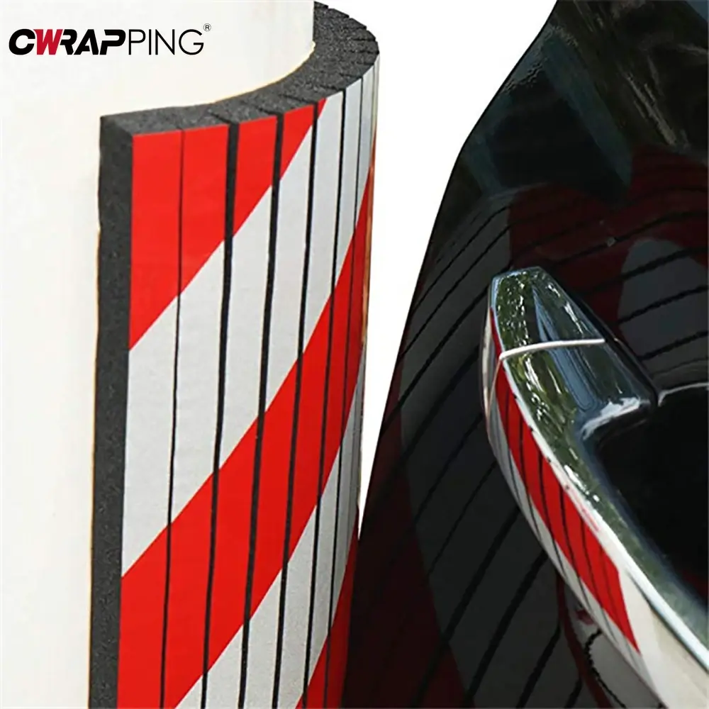 Car Door Protector Foam Parking Garage Wall Anti-Scratch Warning Reflective Stic