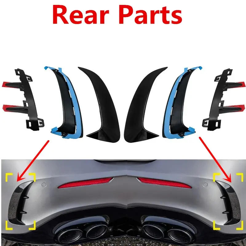 Thumbnail: For Benz W177 AMG Line A Class A200 A250 A35 2019 Front Rear Bumper Lip Fog Lamp