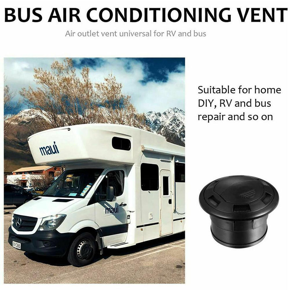 Thumbnail: Black Closeable Rotatable 75mm Air Vent Outlet Air Conditioning Vent Car Air Con