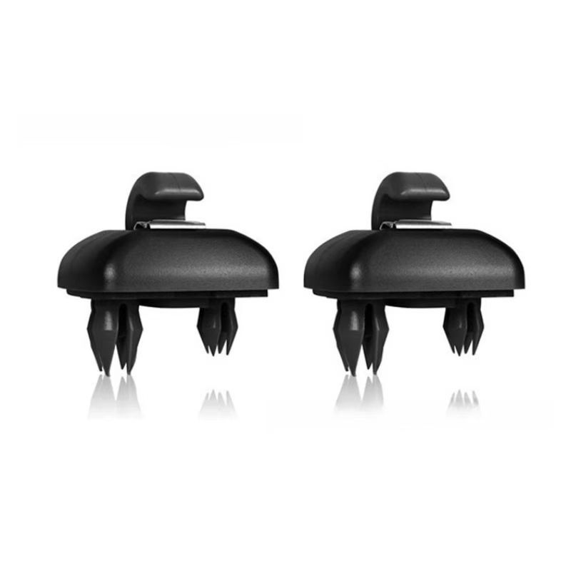 Thumbnail: 2Pcs Car Sun Visor Clip Gray Interior Hanger Hook Clip Bracket for Audi A1 A3 S3