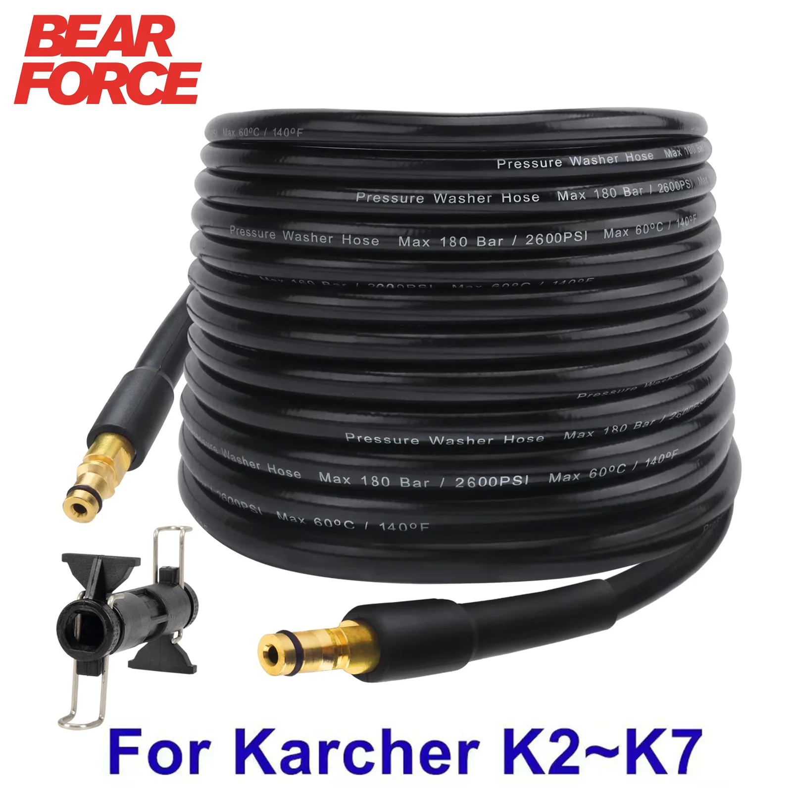 6~20m Car Washer Hose Pipe Cord Pressure Washer Water Cleaning Extension Hose Wa