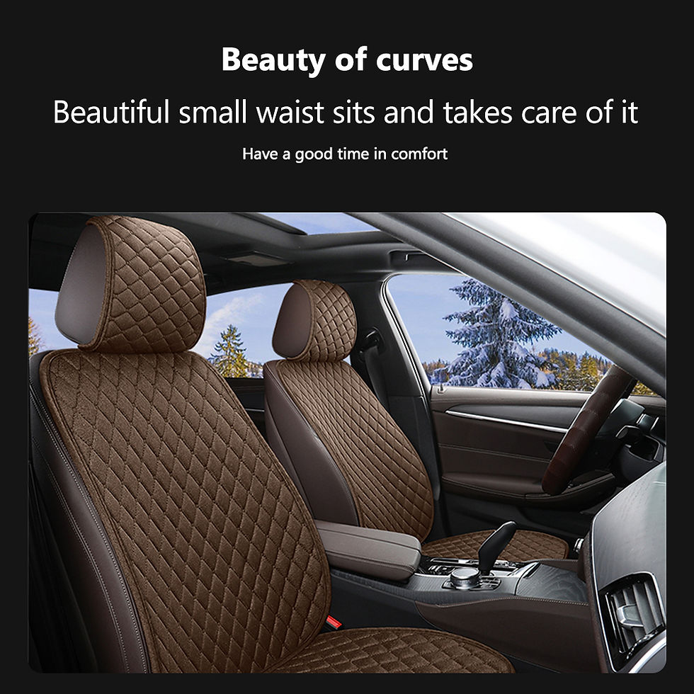 Thumbnail: Universal Flax Car Seat Cover Front Rear Cushion Comfortable Breathable Protecto
