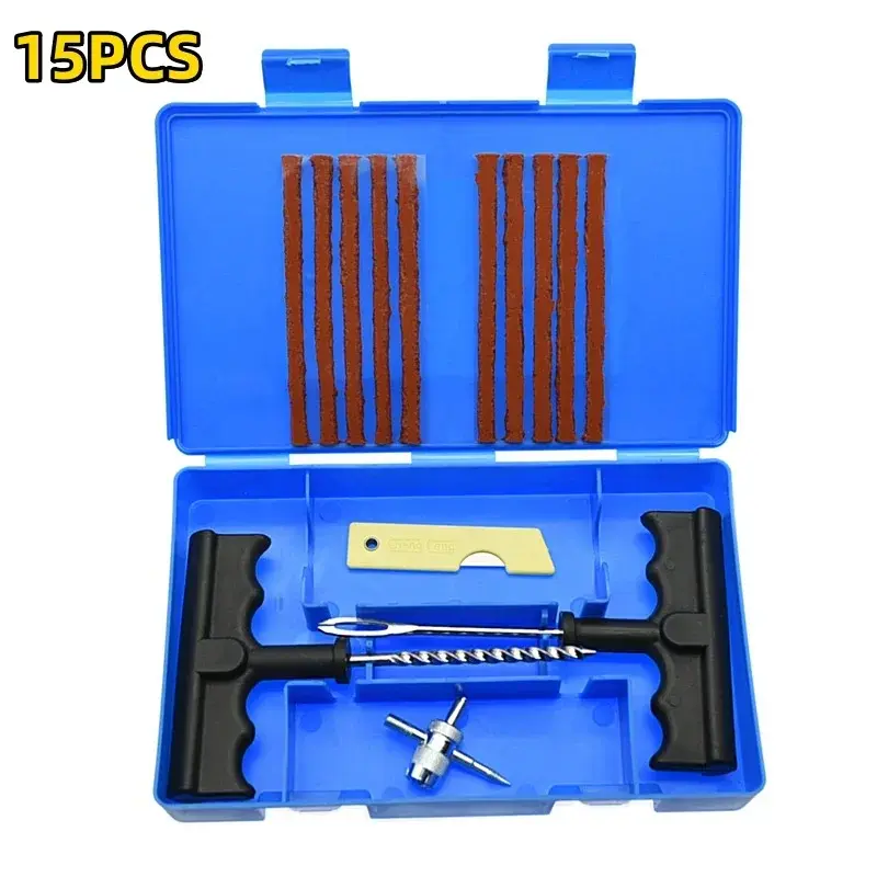 Thumbnail: 33/57pcs Auto Tire Repair Set Puncture Repair Tools Car Van Motorcycle Bike Emer