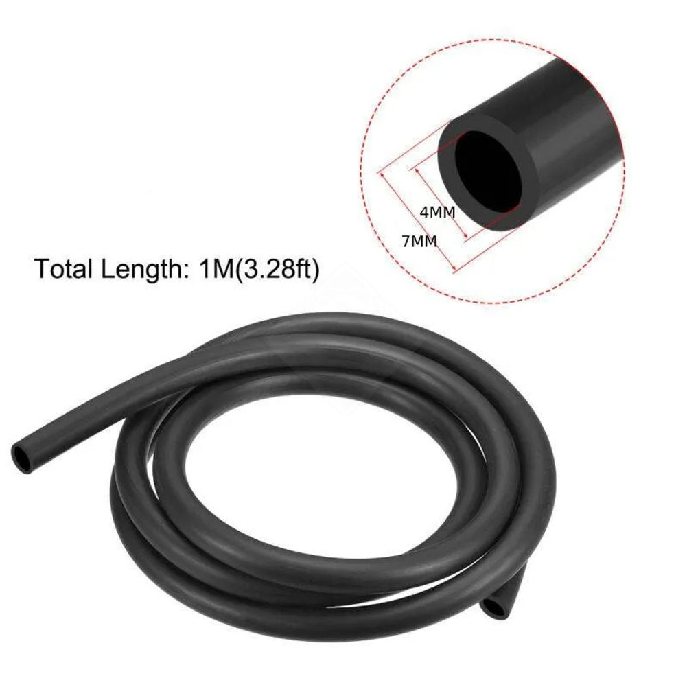 1M Black Fuel Line Hose NBR 5mm ID 8mm OD Diesel Petrol Water Hose Engine Pipe M