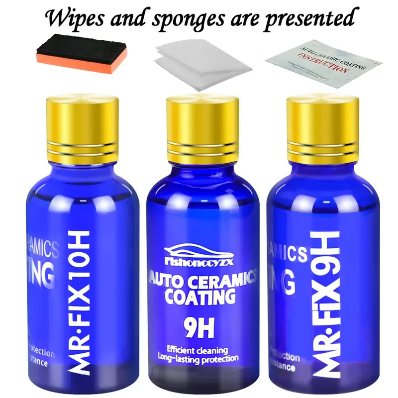 Thumbnail: 3PCS Ceramic Coating Polishing Wax Super Hydrophobic Paint Care Durability Anti-