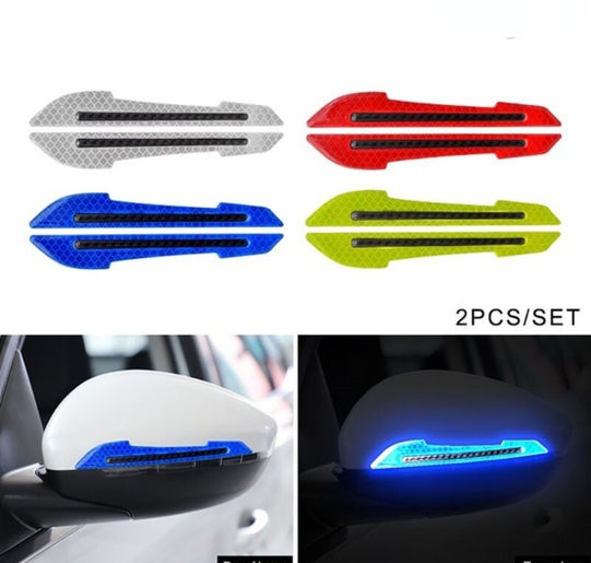 Reflective Stickers Warning Strip Tape Traceless Protective Car Sticker Warn on