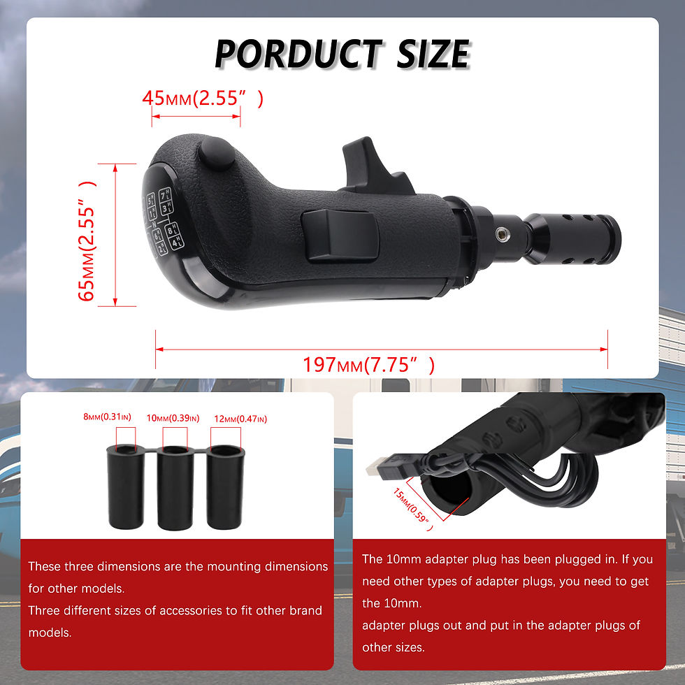 Thumbnail: Left-handed use USB Gearshift Knob for Logitech G923 G29 G27 G25 TH8A for ETS2&A