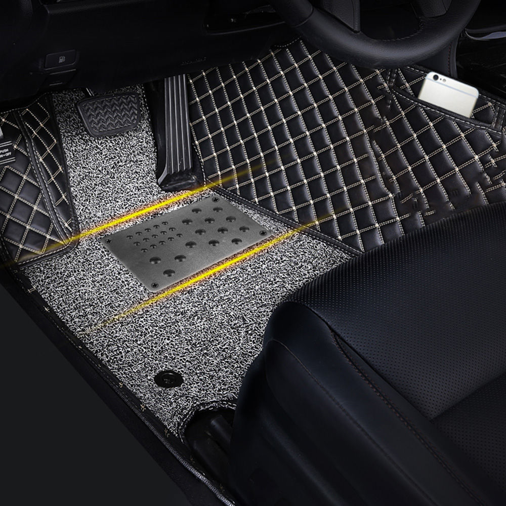 Interior Accessories Car Floor Mat Silver Auto Alloy Plate Foot Heel Scuff Plate