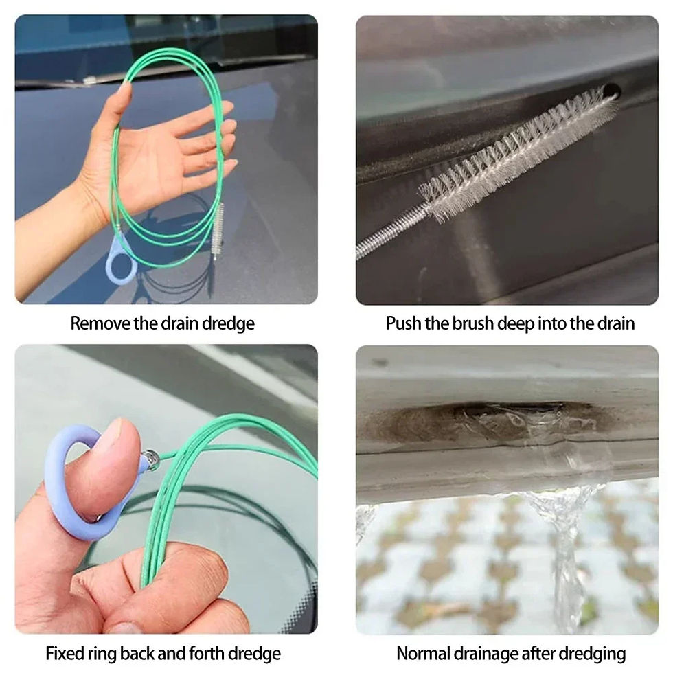 Thumbnail: 3m/5m Car Drain Dredge Cleaning Brush Auto Sunroof Drain Hole Clog Brush Long Ho