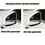Thumbnail: 1 Pair Waterproof Anti Fog Large Vision Car Side Rearview Mirror Lens Protective