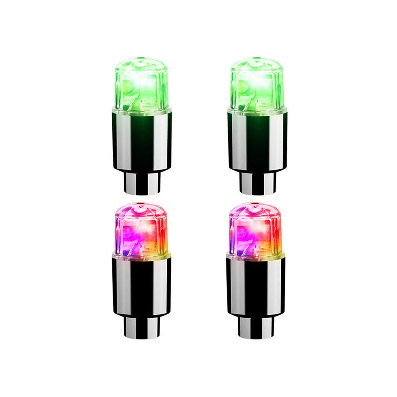 Thumbnail: 2-8Pcs Tire Valve Cap Lights Durable Tire Lights For Car Air Valve Caps With Lig