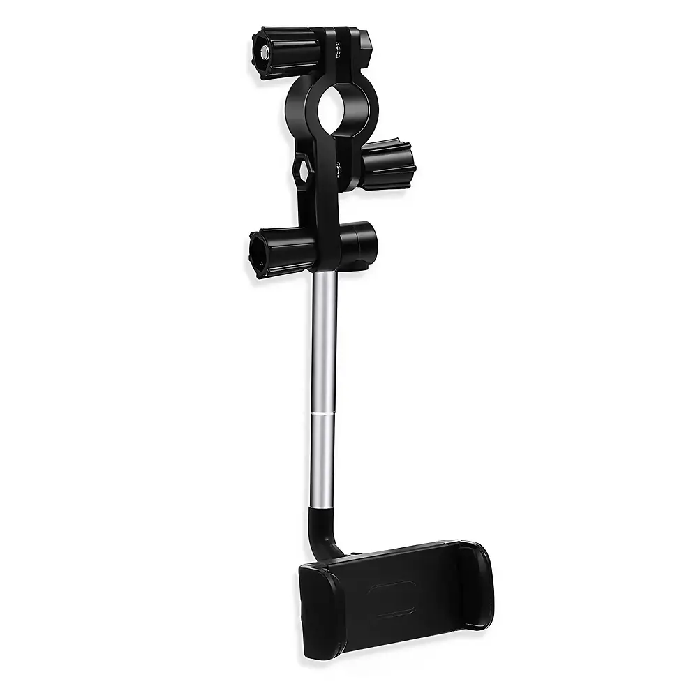 Thumbnail: STONEGO 360 Degrees Car Rearview Mirror Phone Mount, Adjustable GPS Seat Smartph