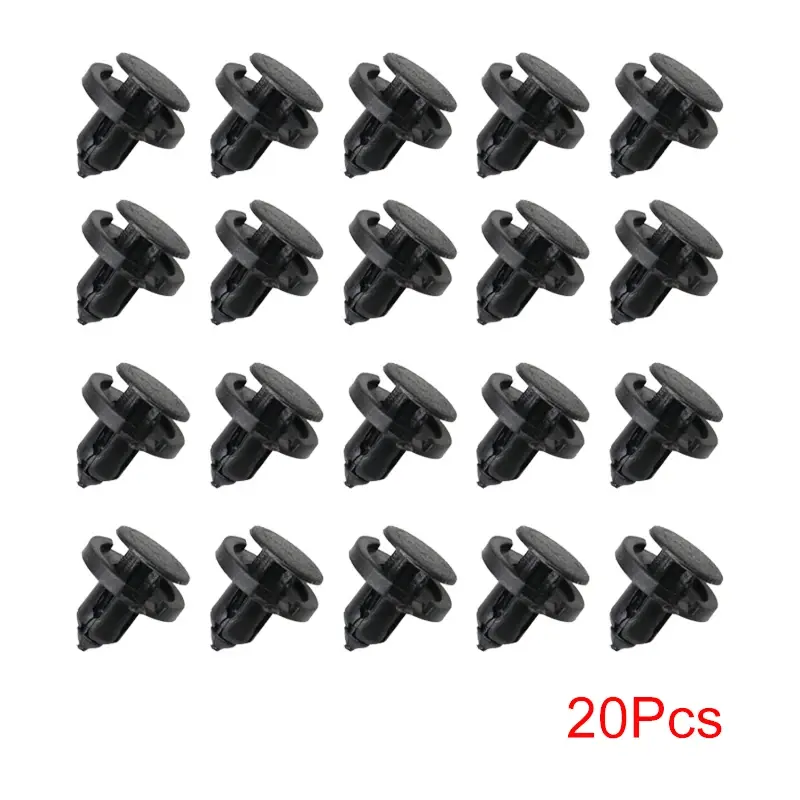Thumbnail: 10/20/50pcs 8mm Diameter 8mm Black Vehicle Car Bumper Door Panel Fender Liner Cl