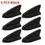 Thumbnail: 6 PCS UV-protected & weatherproof 6pcs Black Car EVO-Style PP Roof Shark Fins Sp