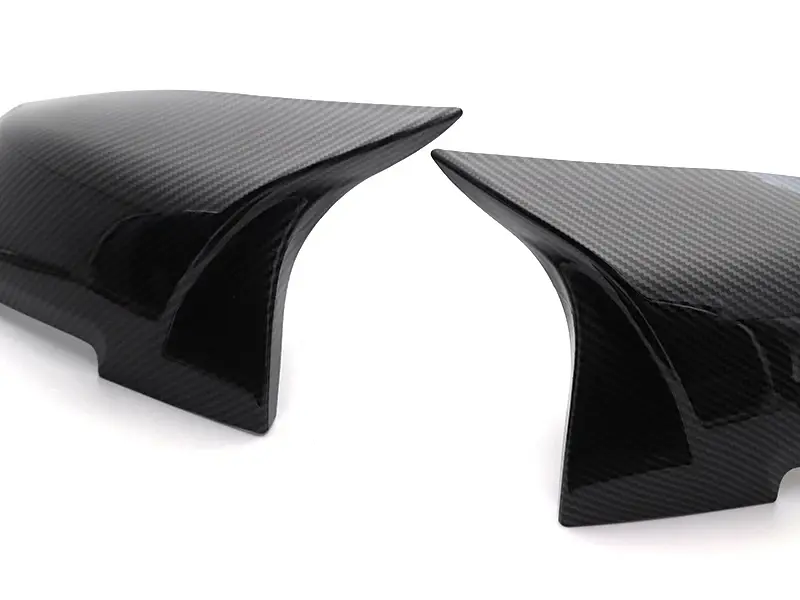Thumbnail: 2 pieces Rearview Mirror Cover Cap Carbon Black for BMW Series 1 2 3 4 X M 220i