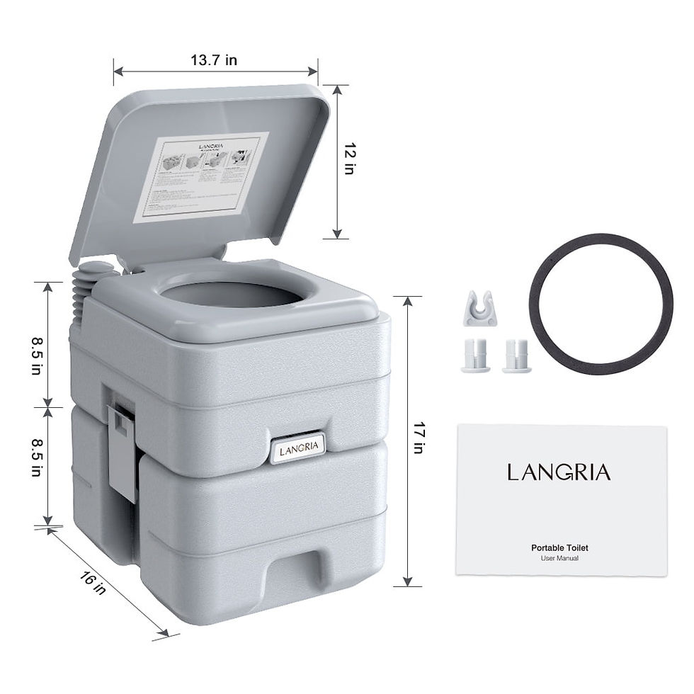 Thumbnail: LANGRIA 5.3 gal Portable Toilet