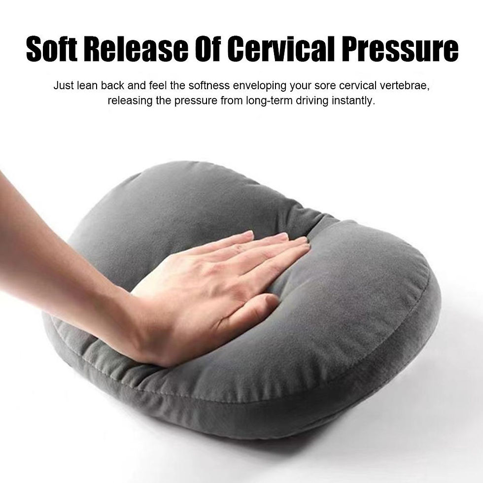 Thumbnail: Universal Car Headrest Pillow Memory Foam Neck Adjustable Car Pillow Neck Rest C