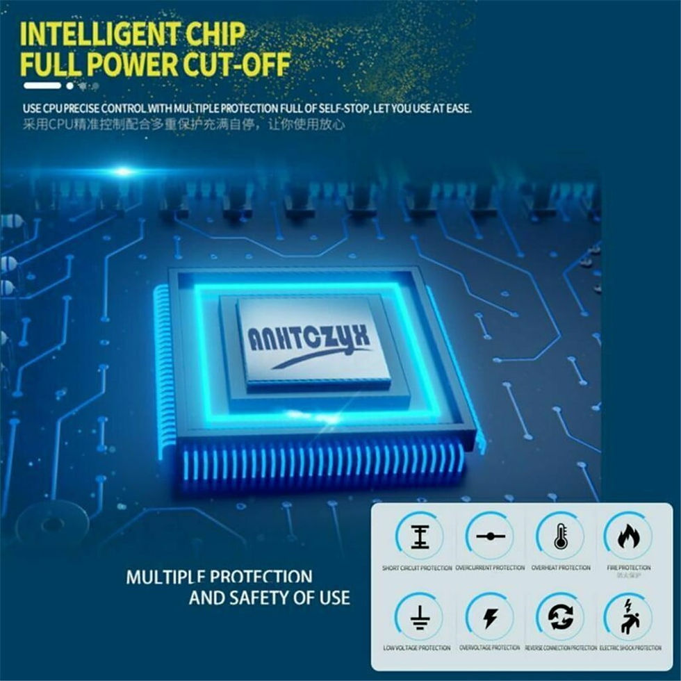 Thumbnail: Deyared Clearance Smart Battery Charger 12 / 24V 8A 150Ah Car Battery Charg..