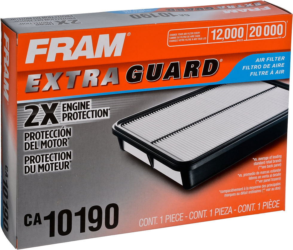 Thumbnail: FRAM Extra Guard Air Filter, CA10190 for Select Pontiac, Scion and Toyota V..