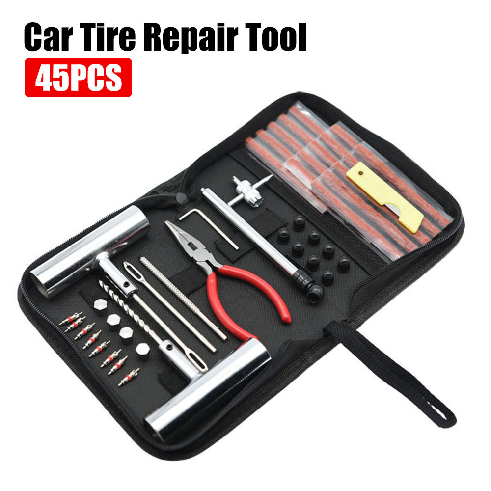 Tyre Repair Kit Puncture Plug Set Auto Bike Tire Repair Car Tire Change Tools Mo