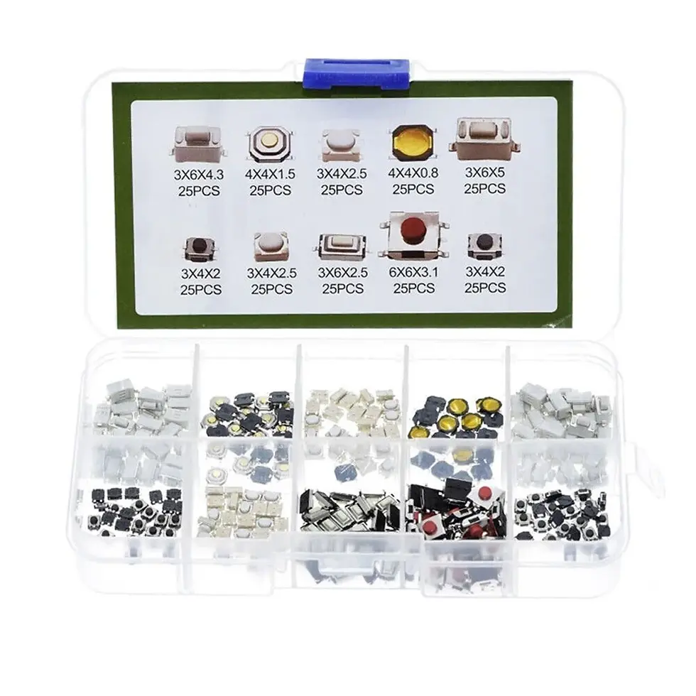 Thumbnail: 250pcs Car Remote Control Push Button Switch Car Keys Button Touch Microswitch W