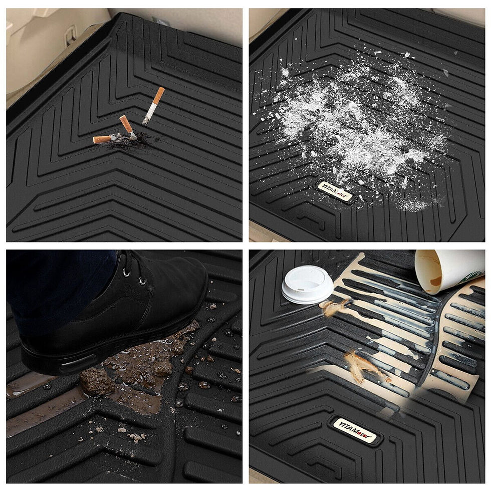 Thumbnail: RVNI Cargo Trunk Liners for 2013-2019 Ford Escape Custom Fit Cargo Mats Bla..