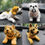 Thumbnail: Nodding dog shaking his head tiger doll resin simulation dog toy dashboard decor