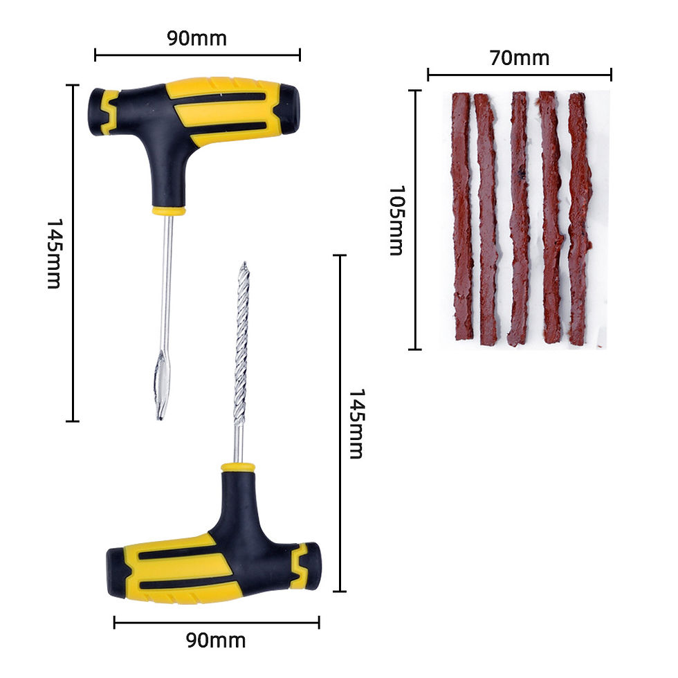 Thumbnail: Car Tire Repair Tool Motorcycle Tubeless Tyre Wheels Tire Repair Kit Studding To
